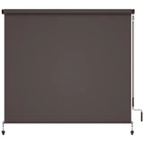 Solar Crank Outdoor Roller Shade with Teslin, No Cassette