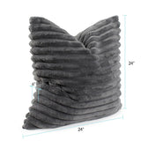 Pillow 24 x 24 Shar Pei Charcoal - Down Insert