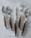 Laguiole Connoisseur 20pc 18/10 Ss Tortoise Flatware Set