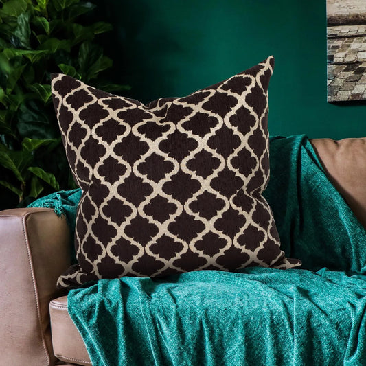 24 x 24 Pillow Moroccan Onyx - Down Insert