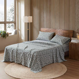Classic Printed Cotton Flannel Sheet Set, Pine Branches