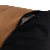 Qivuit Brown Tall Pouf