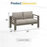 Wholesale Patio Furniture Metal Loveseat, Metal Outdoor Chairs