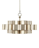 Grand Lotus Small Silver Chandelier