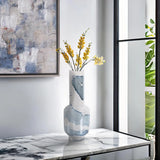 Glacier Bay Layered Cylindrical Glass Vase- Tall
