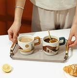 Art Ceramic Coffee Cup Stylish Tea Mug