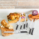 7-Piece Laguiole Pakkawood Knife Set & Sharpener