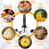 Moss & Stone 300W Hand Blender with Chopper & Whisk