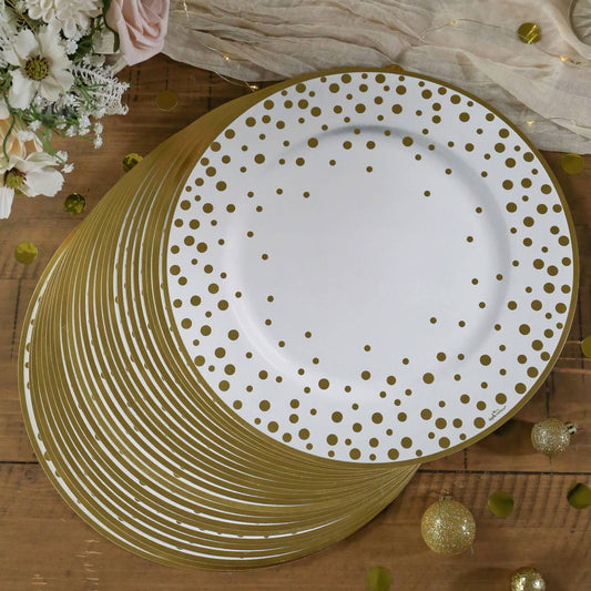13” Classic Gold Foil Dot Placemat (Set of 24)
