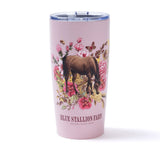 Pink Rocky Horse Floral Bouquet Tumbler 20 oz
