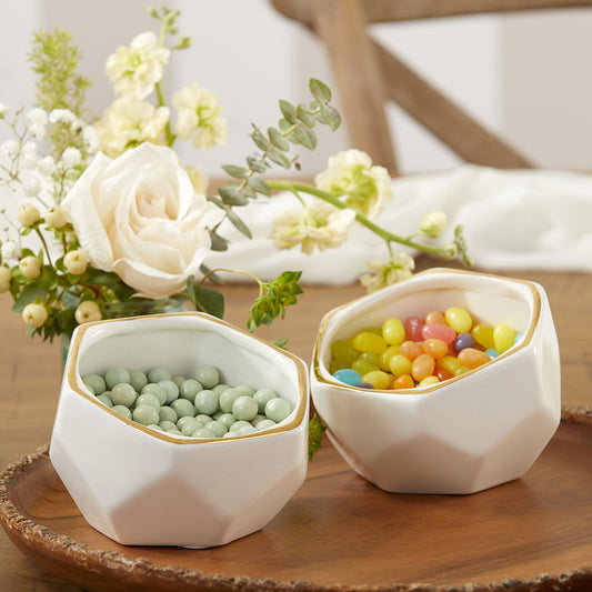 Geometric Ceramic Planter - Small & Medium (Set of 2)