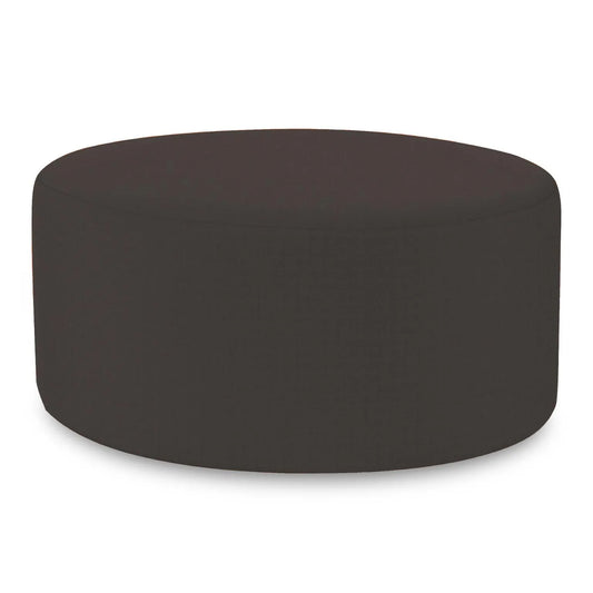 Universal Round Ottoman Cover Seascape Charcoal -Cover Only