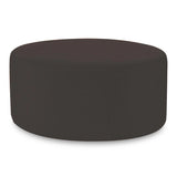Universal Round Ottoman Cover Seascape Charcoal -Cover Only