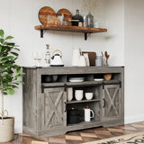 Tv Stand For 65' Tv with Sliding Barn Doors