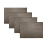 Strata Leather Espresso Placemat - Rectangle 12.2x16.5"- Set of 4