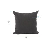 20 x 20 Pillow Seascape Charcoal