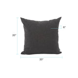 20 x 20 Pillow Seascape Charcoal