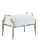 Torrey Silver Ottoman, Muslin