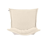 Scroll Puff Chair Cover & Cushion- Barbet Natural/Natural