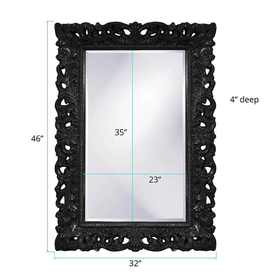 Barcelona Mirror - Glossy Black