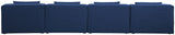 Cube - Linen Modular 4 Seat Armless Sofa