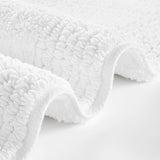 100% Cotton Tufted 3000 Gsm Reversible Bath Rug, White