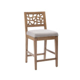 Ice Crackle Wood Counter/Bar Stool