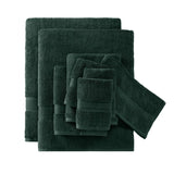 Antibacterial Spa-Like 8-Piece Bathroom Towel Set, Green