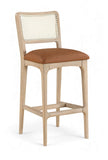 Atrium - Upholstered Bar Stool (Set of 2) - Brushed Natural Frame