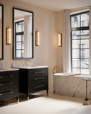 Verona 36" Black Vanity with Rectangular Undermount Sink