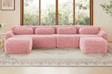 MELLOW 149" 4-Seater Sofa with 2 Ottomans