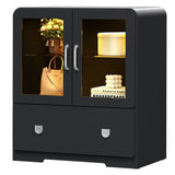 27'' Tall Display Cabinet with Acrylic Doors and Led Lights