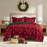 Christmas Inspired Coverlet Mini Set, Red