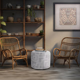 Indoor/Outdoor Pouf Tall Syros Fog