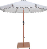 Amalfi - Aluminum Patio Umbrella - Light Brown Base / Light Brown Pole