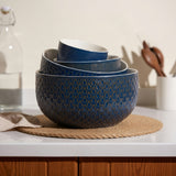 Kook Ceramic Nesting Bowls Set of 4, Ivory