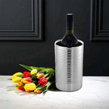 Double Wall Ribbed Stainless Steel Wine Cooler