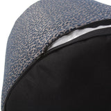 Round Foot Pouf Lynx Indigo