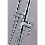 Sens 2-Handle Freestanding Claw Foot Tub Faucet with Hand Shower in Polished Chrome