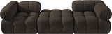Ames - 3 Piece Boucle Modular Sofa With 1 Backless Seat