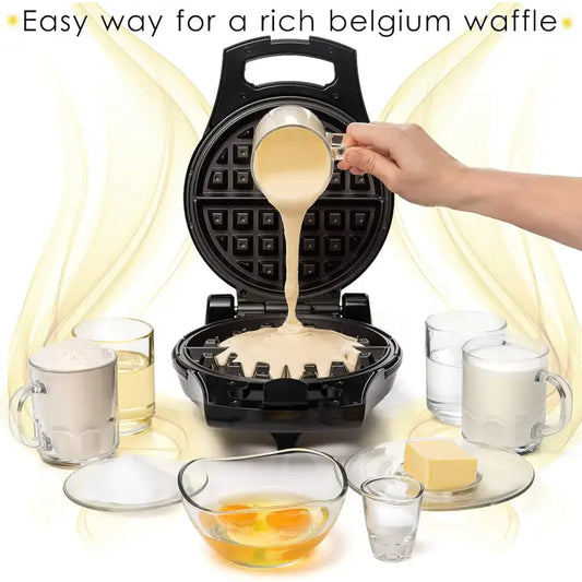 Belgian Waffle Maker with Non-Stick Flip Grids