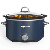 4 Quart Slow Cooker Mini Food Warmer with 3 Heating Settings