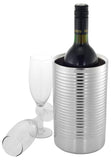 Double Wall Ribbed Stainless Steel Wine Cooler