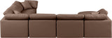 Indulge - Faux Leather 7 Piece Modular Sectional