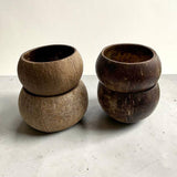 Natural Coconut Shell Bowl Candle Holder Cup