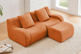 ROMA 82.7" Loveseat with 1 Ottoman