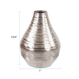 Chiseled Silver Bell Vase- Large