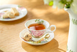 Hydrangea Hummingbird Bone China Cup & Saucer, 7oz