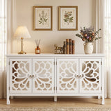 63'' Carved Sideboard Cabinet with Storage