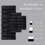 Tufted 1500gsm Bathroom Rug, Black